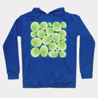 green clams on tinted background Hoodie